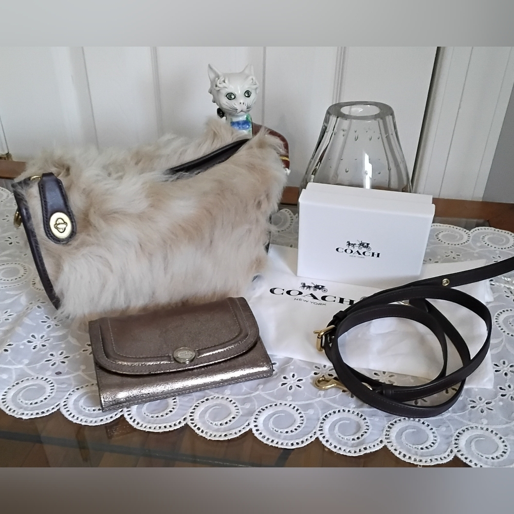 Coach Swinger Shearling Bag